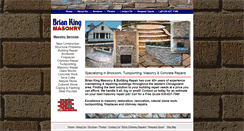 Desktop Screenshot of briankingmasonry.com